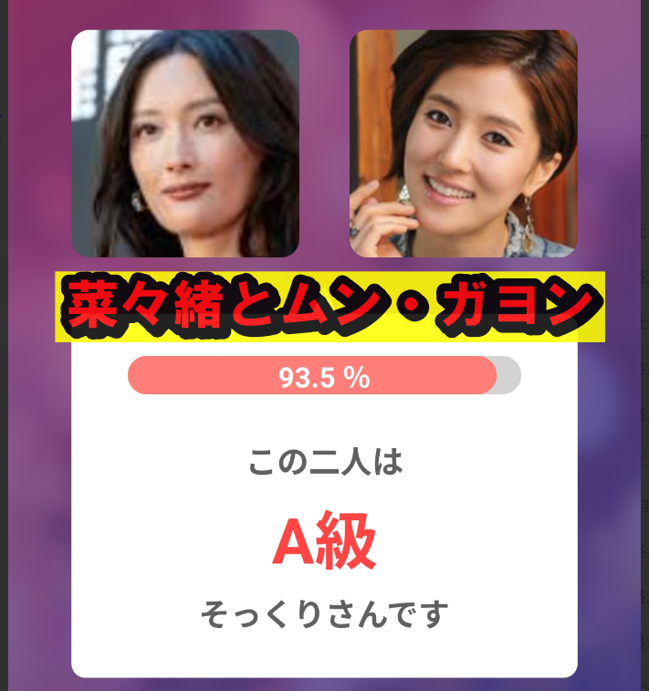菜々緒とムンガヨン