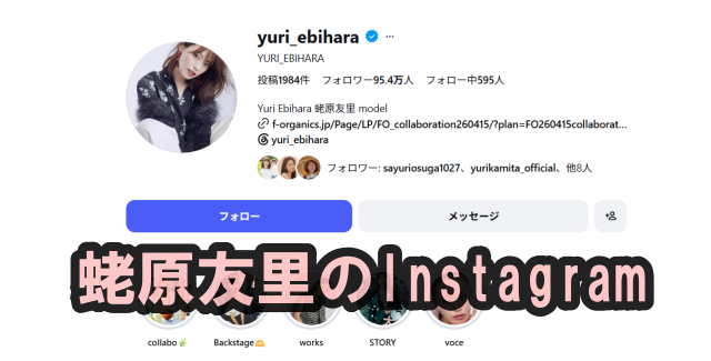 蛯原友里のInstagram